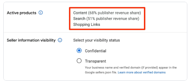 AdSense revenue share