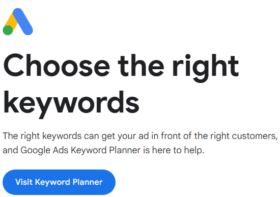 google keyword planner